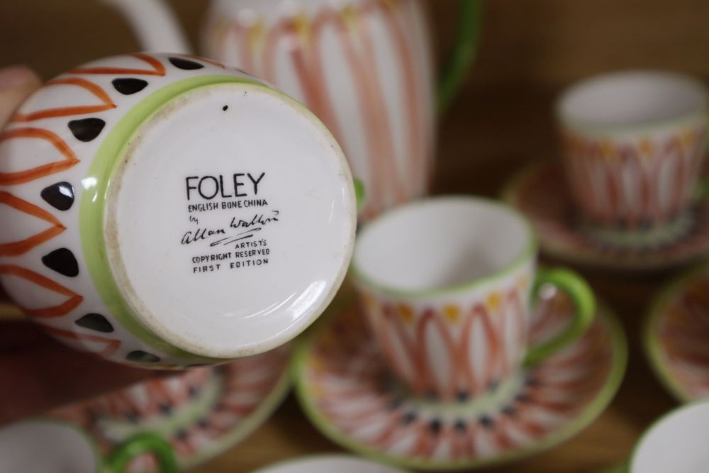 Allan Walton for Foley China, a part Mornington pattern coffee service